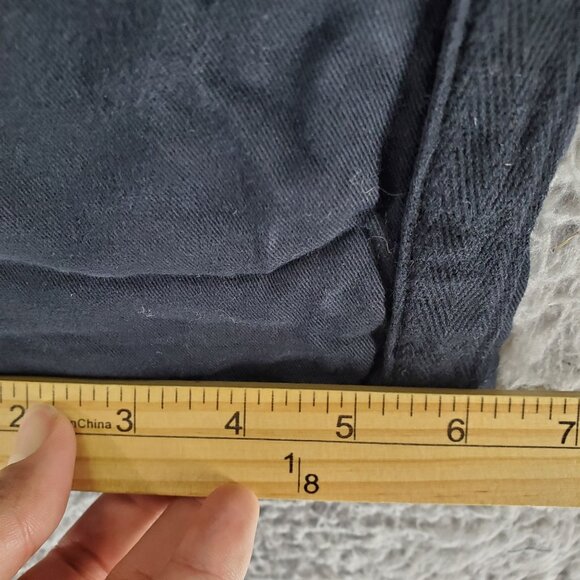 Torrid Jeans Women Size 10 Black Slim Fit Roll Tab Cuff Cropped Stretch Denim - Picture 9 of 12